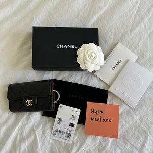 Chanel Classic Key Holder Black Caviar